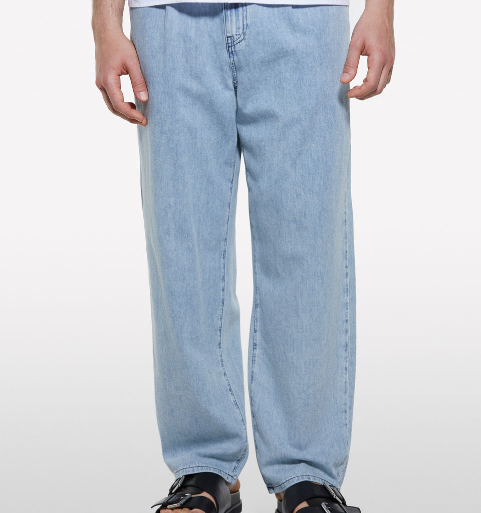 Jeans chiaro relaxed fit - jeans larghi da uomo - Azzurro | Sisley image number 4